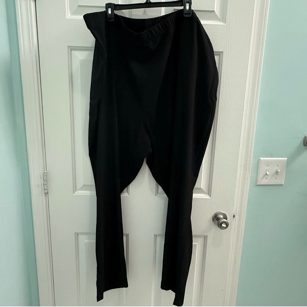 NWT Matrix Impulse by Maven Women's Size 5XL Solid Black Drawstring Scrub Pants